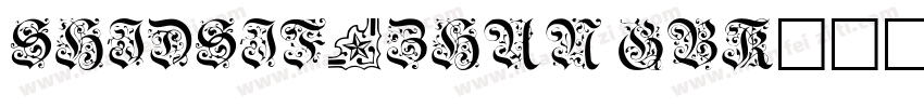 SHIDSJF_ZHUN GBK1字体转换